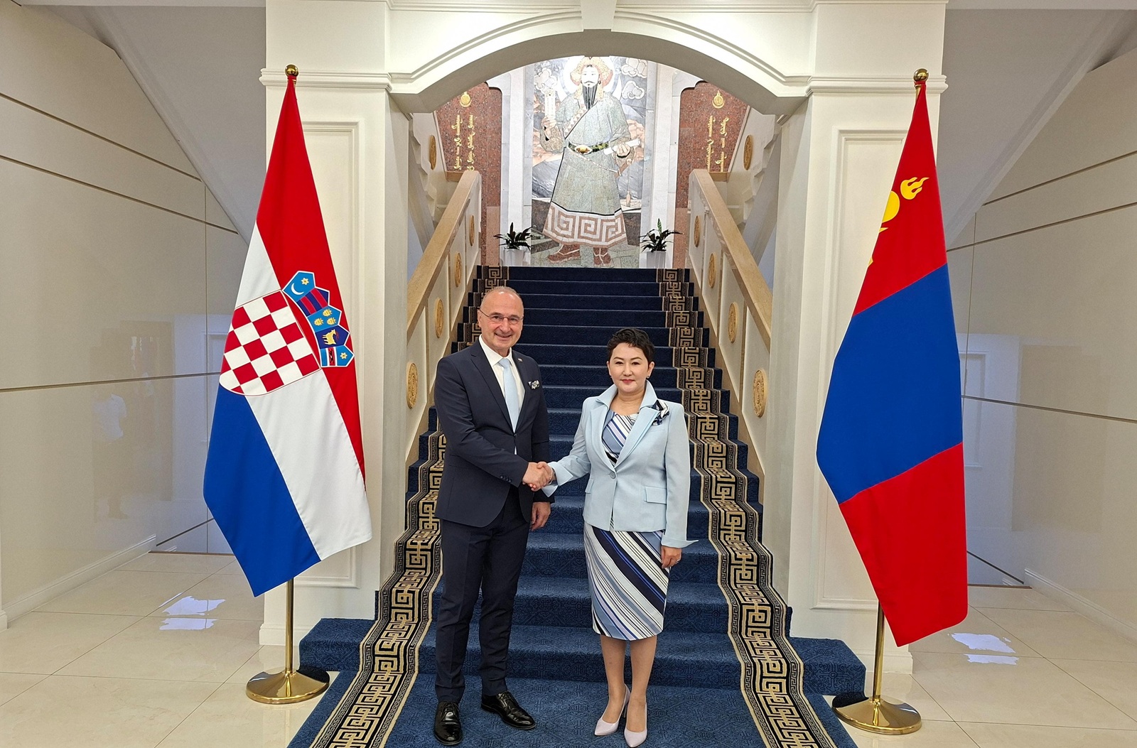 Ulan Bator, 17.07.2025. - Ministar vanjskih poslova Gordan Grlić Radman u posjetu Mongoliji. Na fotografiji Gordan Grlić Radman. foto HINA/ MVEP/ tm