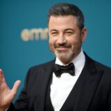 FILE - Jimmy Kimmel appears at the 74th Primetime Emmy Awards in Los Angeles, Sept. 12, 2022. Celebrities are increasingly lending their star power to President Joe Biden, hoping to energize fans to vote for him in November 2024 or entice donors to open their checkbooks for his reelection campaign. (Photo by Richard Shotwell/Invision/AP, File) Election 2024 Biden Celebrities