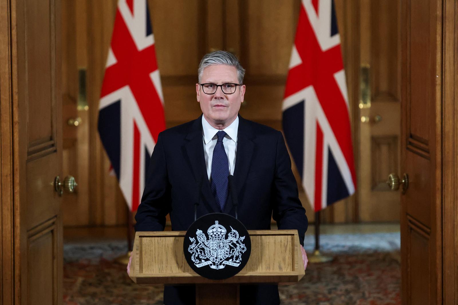 Prime Minister Sir Keir Starmer making a statement in Downing Street, London, following a Cabinet meeting to discuss the situation in Gaza. The UK will recognise the state of Palestine in September before the UN General Assembly, unless the Israeli government takes steps to end the "appalling situation" in Gaza, the Prime Minister has told the Cabinet. Picture date: Tuesday July 29, 2025. Photo: Toby Melville/PRESS ASSOCIATION