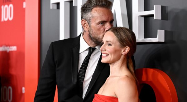 Dax Shepard, left, and Kristen Bell attend the Time100 Gala, celebrating the 100 most influential people in the world, at Frederick P. Rose Hall, Jazz at Lincoln Center on Thursday, April 24, 2025, in New York. (Photo by Evan Agostini/Invision/AP) 2025 Time100 Gala