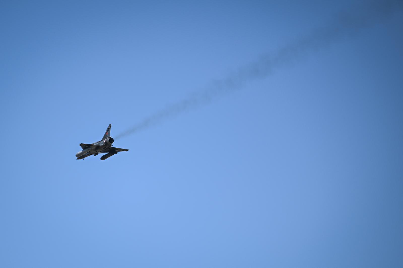Mirage 2000 D RMV on April 9, 2025 at the Air Force Base 133 Nancy-Ochey, France. Photo by Tomas Stevens/ABACAPRESS.COM Photo: Stevens Tomas/ABACA/ABACA