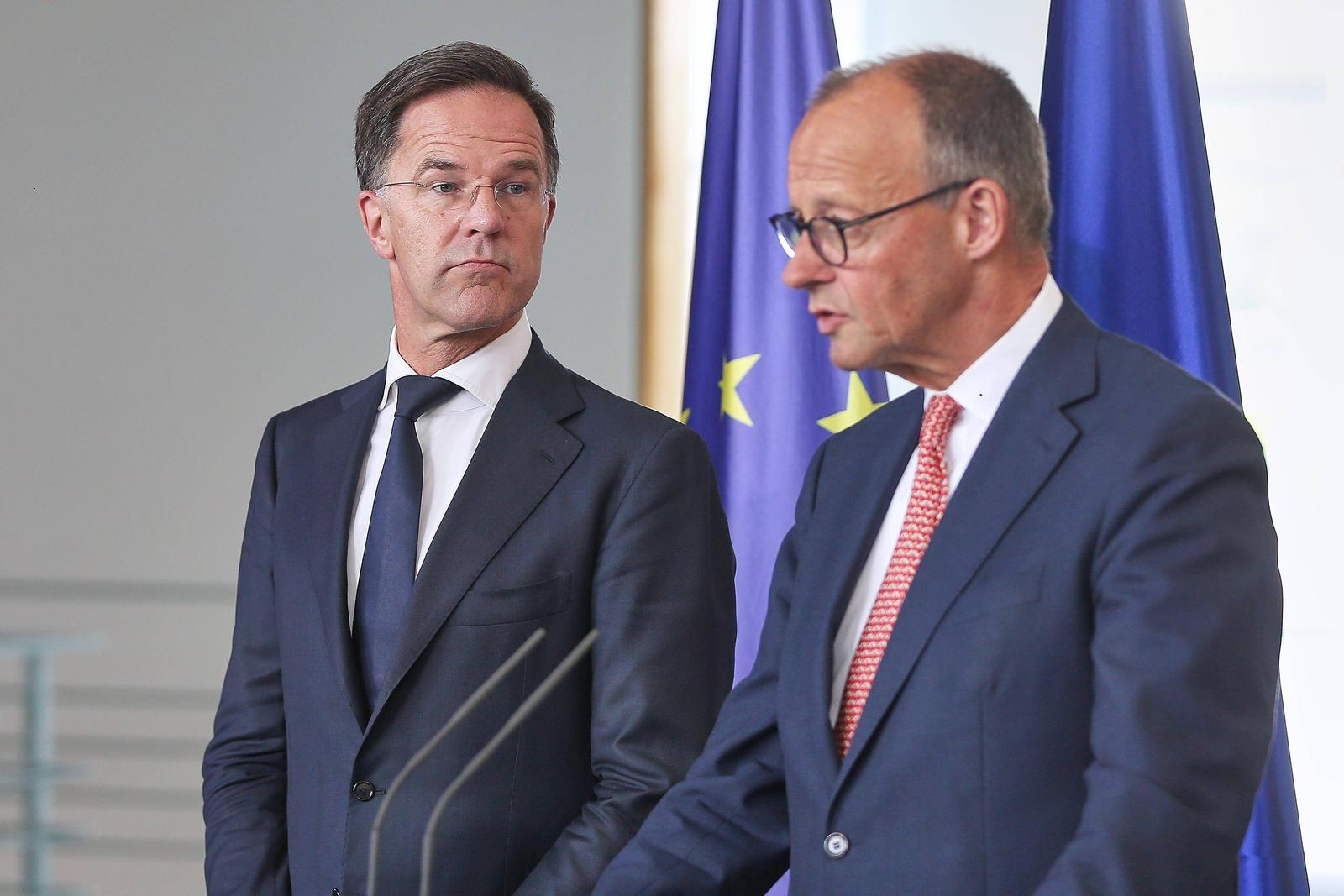 Marko Rutte i Friedrich Merz