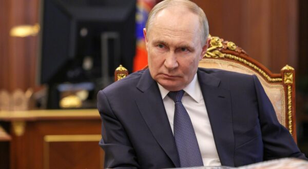 RUSSIA, MOSCOW - JULY 11, 2025: Russia's President Vladimir Putin looks on during a meeting with Belgorod Region Governor Vyacheslav Gladkov at Moscow's Kremlin. Mikhail Metzel/Russian Presidential Press and Information Office/TASS/Sipa USA Photo: Tass/SIPA USA