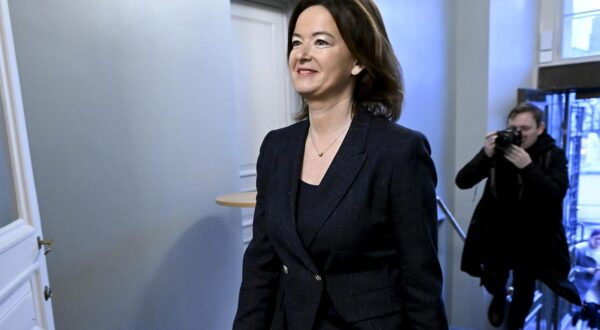 Slovenian Foreign Minister Tanja Fajon arrives to meet Finnish Foreign Minister Elina Valtonen in Helsinki, Finland on January 30, 2025. (Photo by VESA MOILANEN/LEHTIKUVA/Sipa USA)    Photo: STT-Lehtikuva/SIPA USA
