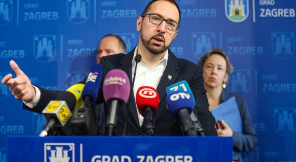 01.07.2025., Zagreb - U Gradskoj upravi odrzana je redovna konferencija za medije. gradonacelnik Zagreba Tomislav Tomasevic Photo: Goran Stanzl/PIXSELL