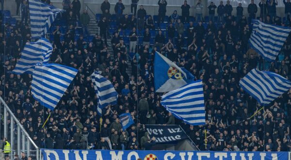 03.03.2023., stadion Gradski vrt, Osijek - SuperSport HNL, 25. kolo, NK Osijek - GNK Dinamo. navijaci Dinama, Bad Blue Boysi Photo: Borna jaksic/PIXSELL