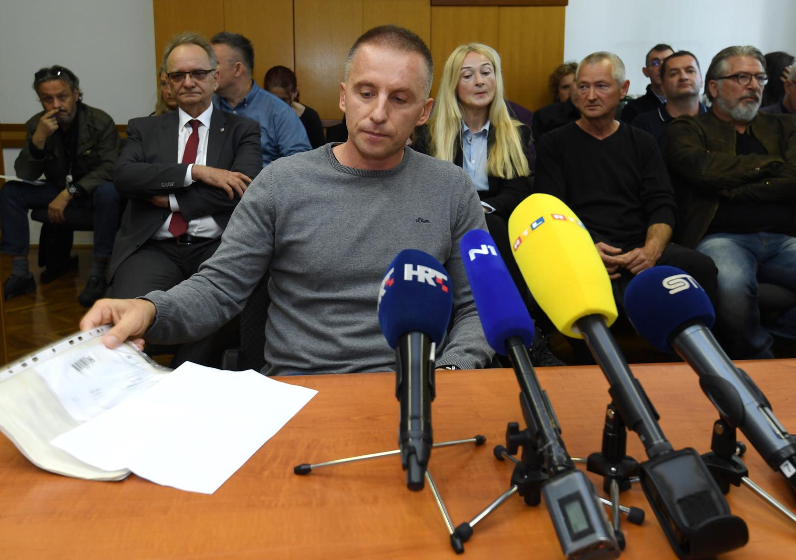 03.06.2019., Zagreb - Na Zupanijskom sudu nastavak sudjenja Branimiru Glavasu, svjedocio je Krunoslav Fehir. rrPhoto: Marko Lukunic/PIXSELL