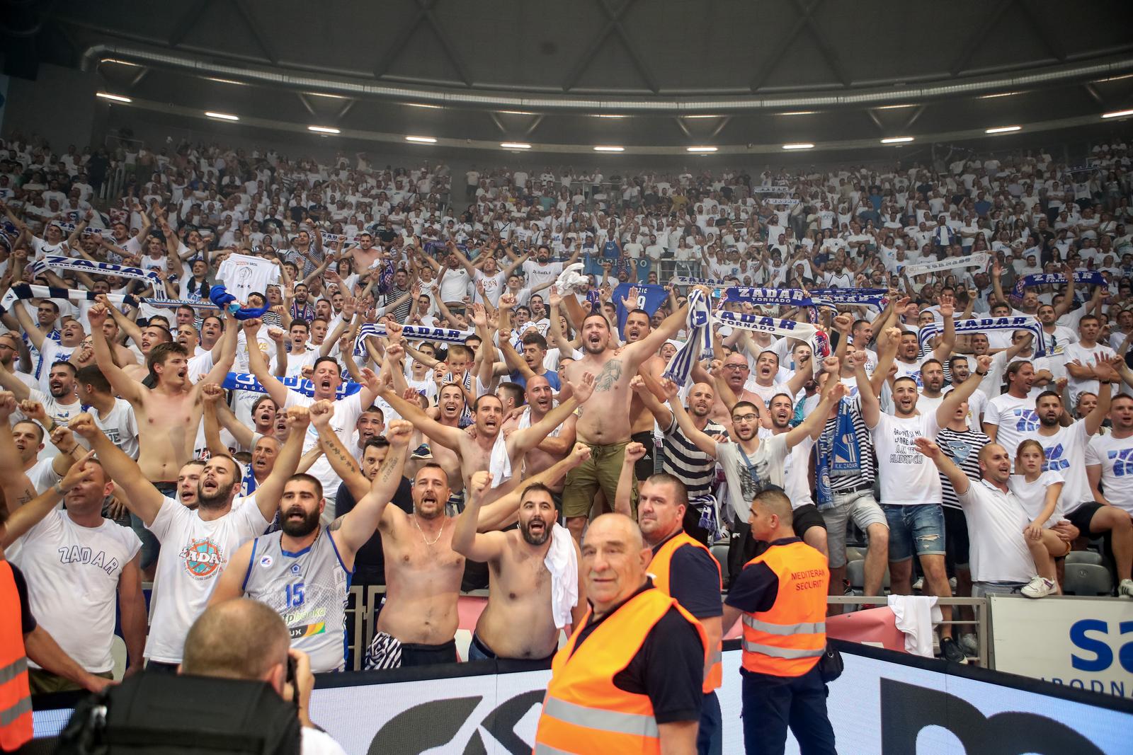 04.06.2023., Zadar - KK Zadar je po cetvrti put prvak Hrvatske u kosarci. Photo: Sime Zelic/PIXSELL