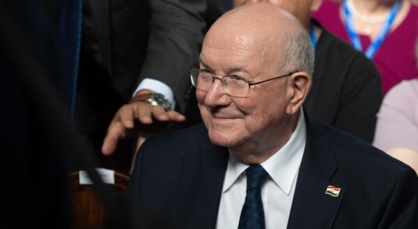 04.06.2025., Zagreb - Tribina Zajednice utemeljitelja HDZ-a "Dr. Franjo Tudjman" o daljnjim izazovima pred Hrvatskom demokratskom zajednicom. Mate Granic.
 Photo: Davor Puklavec/PIXSELL