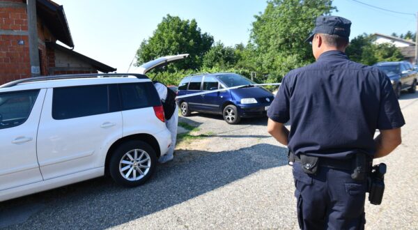 06.07.2025., Pleskovec- Policijski ocevid  na mjestu ubojstva u Pleskovcu 118. Photo: Vjeran Zganec Rogulja/PIXSELL