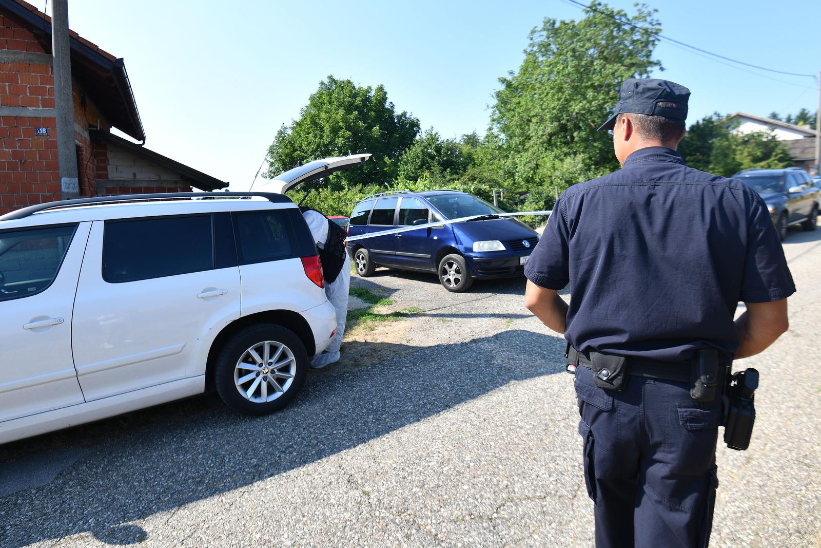 06.07.2025., Pleskovec- Policijski ocevid  na mjestu ubojstva u Pleskovcu 118. Photo: Vjeran Zganec Rogulja/PIXSELL
