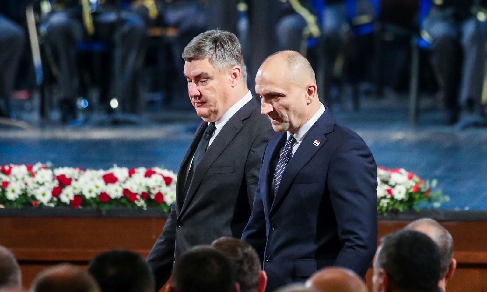 08.03.2024., Zagreb - Predsjednik Republike i vrhovni zapovjednik Oruzanih snaga Republike Hrvatske Zoran Milanovic sudjelovao je na svecanoj primopredaji duznosti nacelnika Glavnog stozera Oruzanih snaga Republike Hrvatske Robrta Hranja i Tihomira Kundida.  Photo: Slavko Midzor/PIXSELL