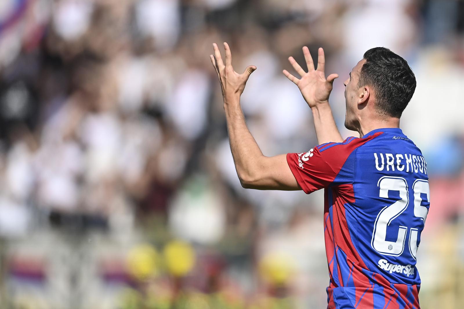 11.05.2025., Gradski stadion, Velika Gorica - SuperSport HNL, 34. kolo, HNK Gorica - HNK Hajduk. Filip Uremovic Photo: Igor Soban/PIXSELL
