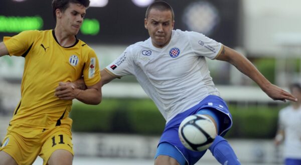 12.05.2012., Poljud, Split - 1. HNL, 30. kolo, Hajduk Split - Lokomotiva Zagreb. Tonci Kukoc i Mario SitumrPhoto: Tino Juric/PIXSELL
