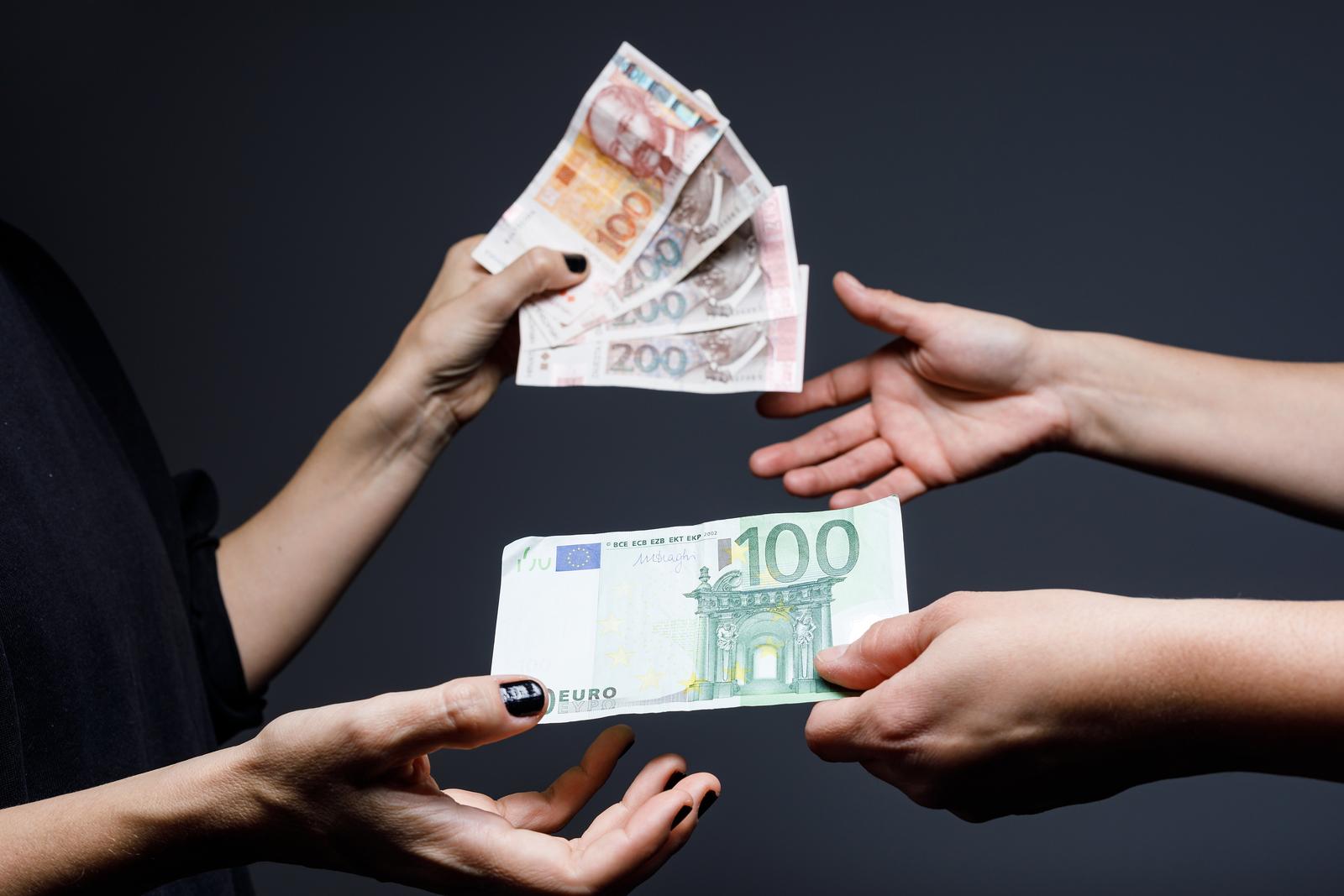 11.10.2021., Zagreb - Prelazak sa kune na euro, ilustracija. 

 Photo: Tomislav Miletic/PIXSELL