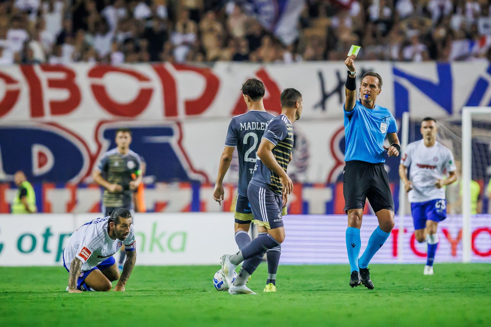 15.08.2024., stadion Poljud, Split - Uzvratna utakmica 3. pretkola kvalifikacija za UEFA Konferencijsku ligu, HNK Hajduk - MFK Ruzomberok. sudac Luca Pairetto Photo: Zvonimir Barisin/PIXSELL