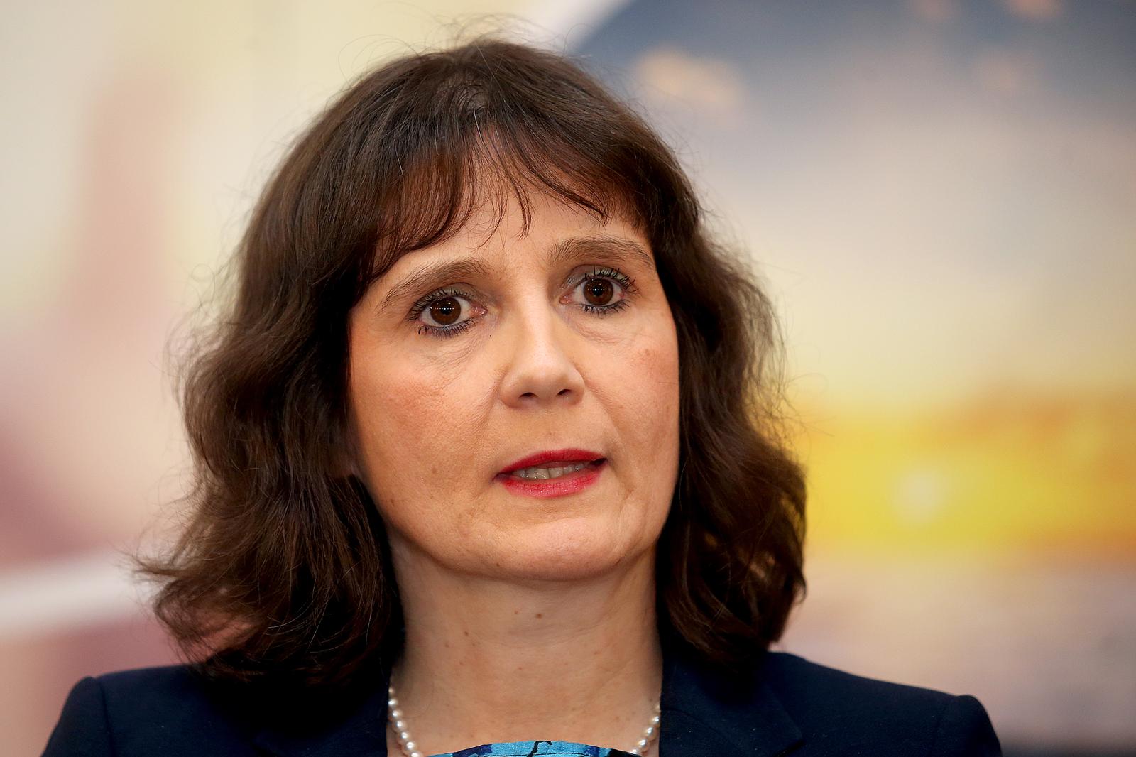16.05.2018., Zagreb - Konferencija za medije povodom predstavljanja aktivnosti u izradi Nacionalnog plana protiv raka (NPPR). Ingrid Belac-Lovasic. rPhoto: Goran Stanzl/PIXSELL