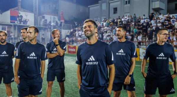 16.07.2025., Split - Torcida Kup I dolazak Hajdukovih Igraca. Ibon Labaien Soto i Gonzalo Garcia Photo: Zvonimir Barisin/PIXSELL