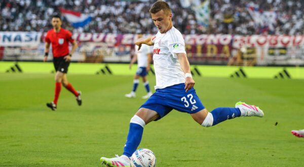 18.05.2025., stadion Poljud, Split - SuperSport HNL, 35. kolo, HNK Hajduk - HNK Rijeka. Simun Hrgovic Photo: Sime Zelic/PIXSELL