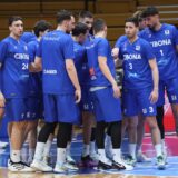 21.04.2025., KC Drazen Petrovic, Zagreb - AdmiralBet ABA Liga, 28. kolo, KK Cibona - KK Mega. Borna Katanovic, Josip Pavkovic, Luka Skoric, Kresimir Radovcic i Domagoj Vukovic Photo: Sanjin Strukic/PIXSELL