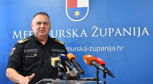 21.07.2025., Cakovec- Glavni vatrogasni zapovjednik Slavko Tucakovic u posjetu Medjimurskoj zupaniji.   Photo: Vjeran Zganec Rogulja/PIXSELL