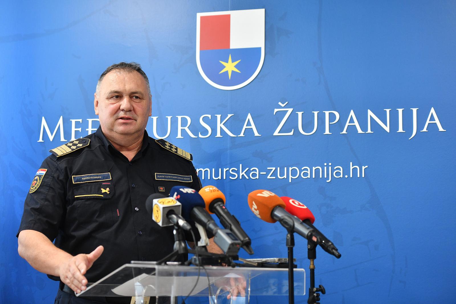 21.07.2025., Cakovec- Glavni vatrogasni zapovjednik Slavko Tucakovic u posjetu Medjimurskoj zupaniji.   Photo: Vjeran Zganec Rogulja/PIXSELL