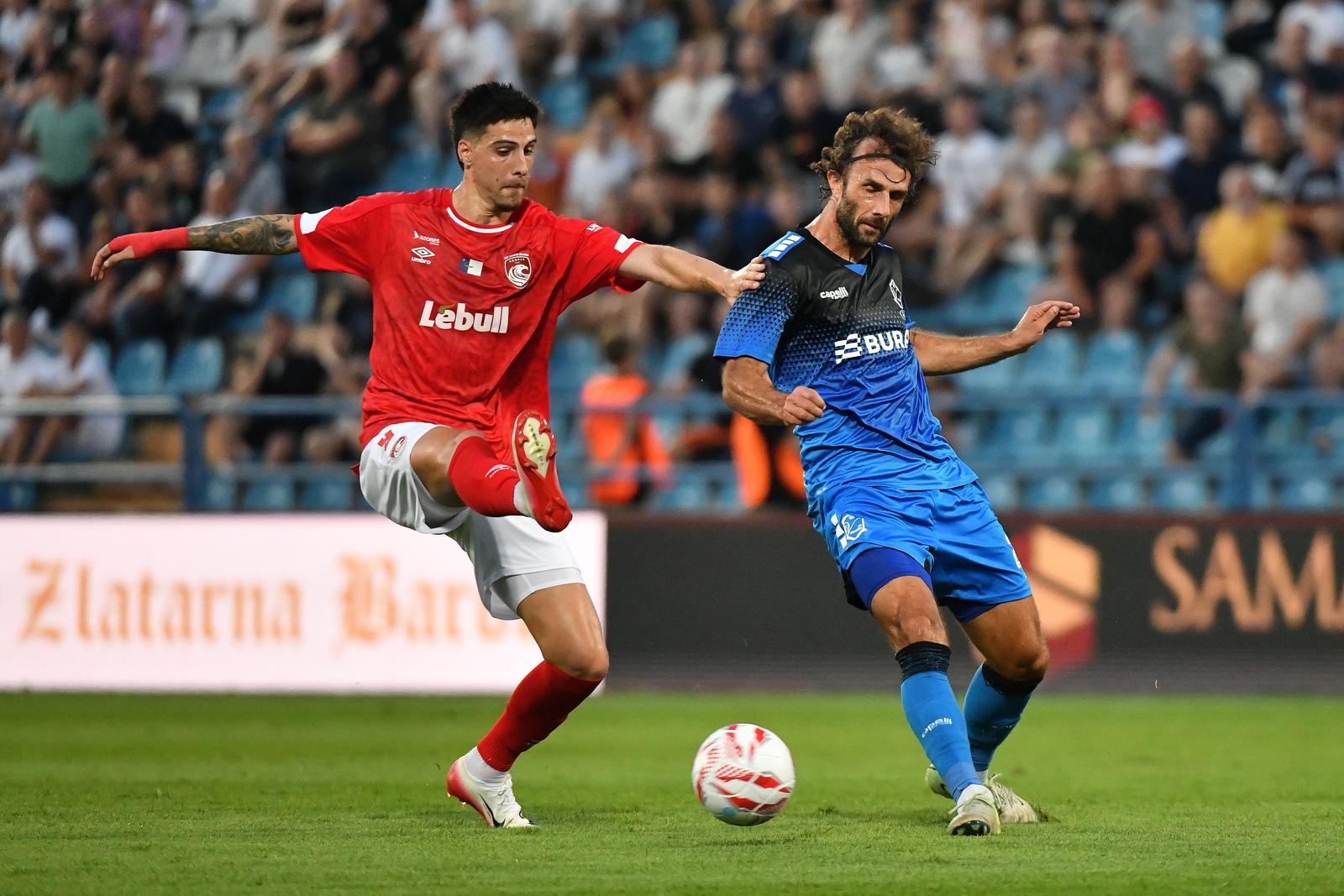 24.07.2025., Varazdin - Prva utakmica drugog kola kvalifikacija za ulazak u UEFA Konferencijsku ligu, NK Varazdin - Santa Clara. Anthony Carter Photo: Vjeran Zganec Rogulja/PIXSELL