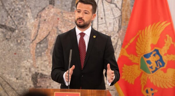 26, March, 2025, Podgorica - Press conference, by the President of Montenegro, Jakov Milatovic, and the President of the Republic of Croatia, Zoran Milanovic, in the press room of Vila Gorica. Jakov Milatovic. Photo: R.R./ATAImages

26, mart, 2025, Podgorica - Konferencija za medije, predsednika Crne Gore Jakova Milatovica i predsednika Republike Hrvatske Zorana Milanovica u press sali Vile Gorica. Photo: R.R./ATAImages Photo: R.R./ATA Images/PIXSELL