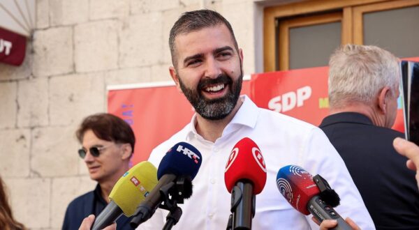 27.04.2025., Split - SDP, Mozemo i Direkt predstavili koaliciju na lokalnoj i zupanijskoj razini. Davor Matijevic Photo: Ivana Ivanovic/PIXSELL