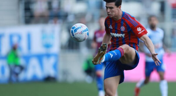 27.04.2025., stadion Opus Arena, Osijek - SuperSport HNL, 32. kolo, NK Osijek - HNK Hajduk. Dominik Prpic. Photo: Davor Javorovic/PIXSELL