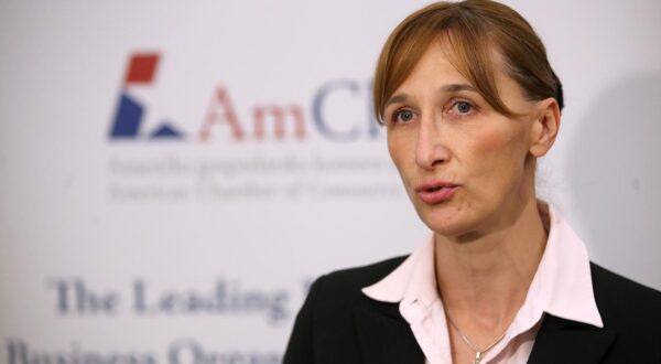 27.09.2022., Zagreb - Poslovni rucak Americke gospodarske komore u Hrvatskoj, AmCham pod naslovom: FDI kao prilika za oporavak gospodarstva. Natasa Mikus Zigman.  Photo: Goran Stanzl/PIXSELL