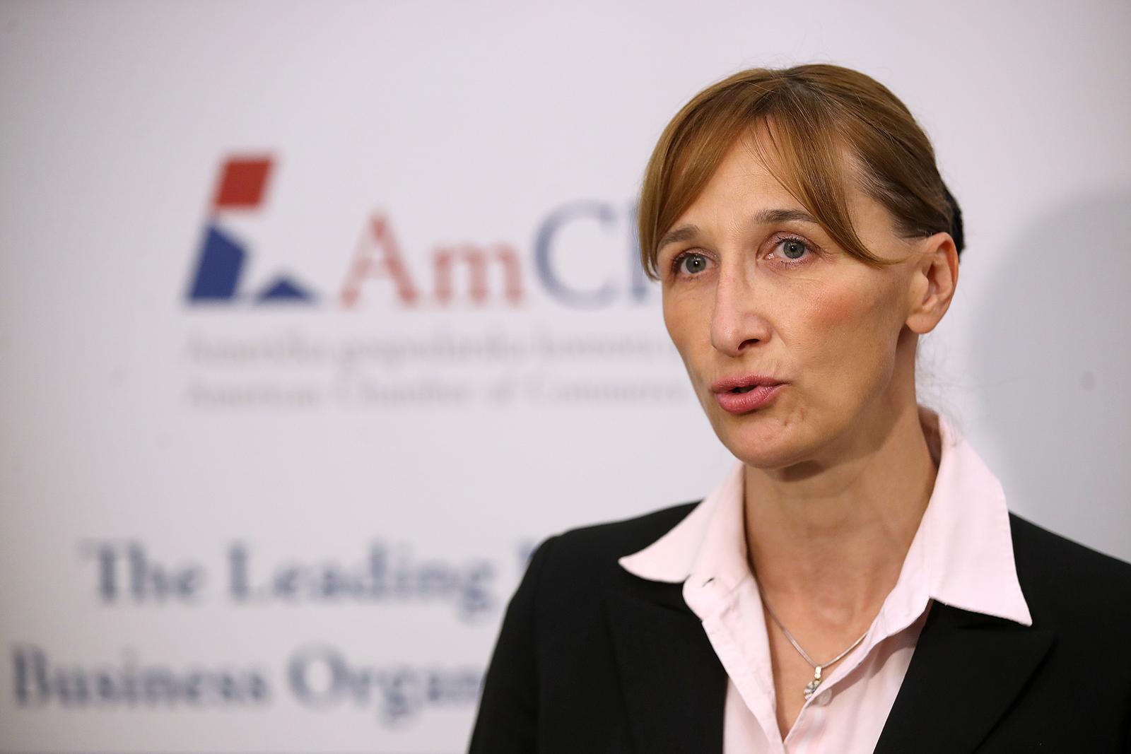 27.09.2022., Zagreb - Poslovni rucak Americke gospodarske komore u Hrvatskoj, AmCham pod naslovom: FDI kao prilika za oporavak gospodarstva. Natasa Mikus Zigman.  Photo: Goran Stanzl/PIXSELL