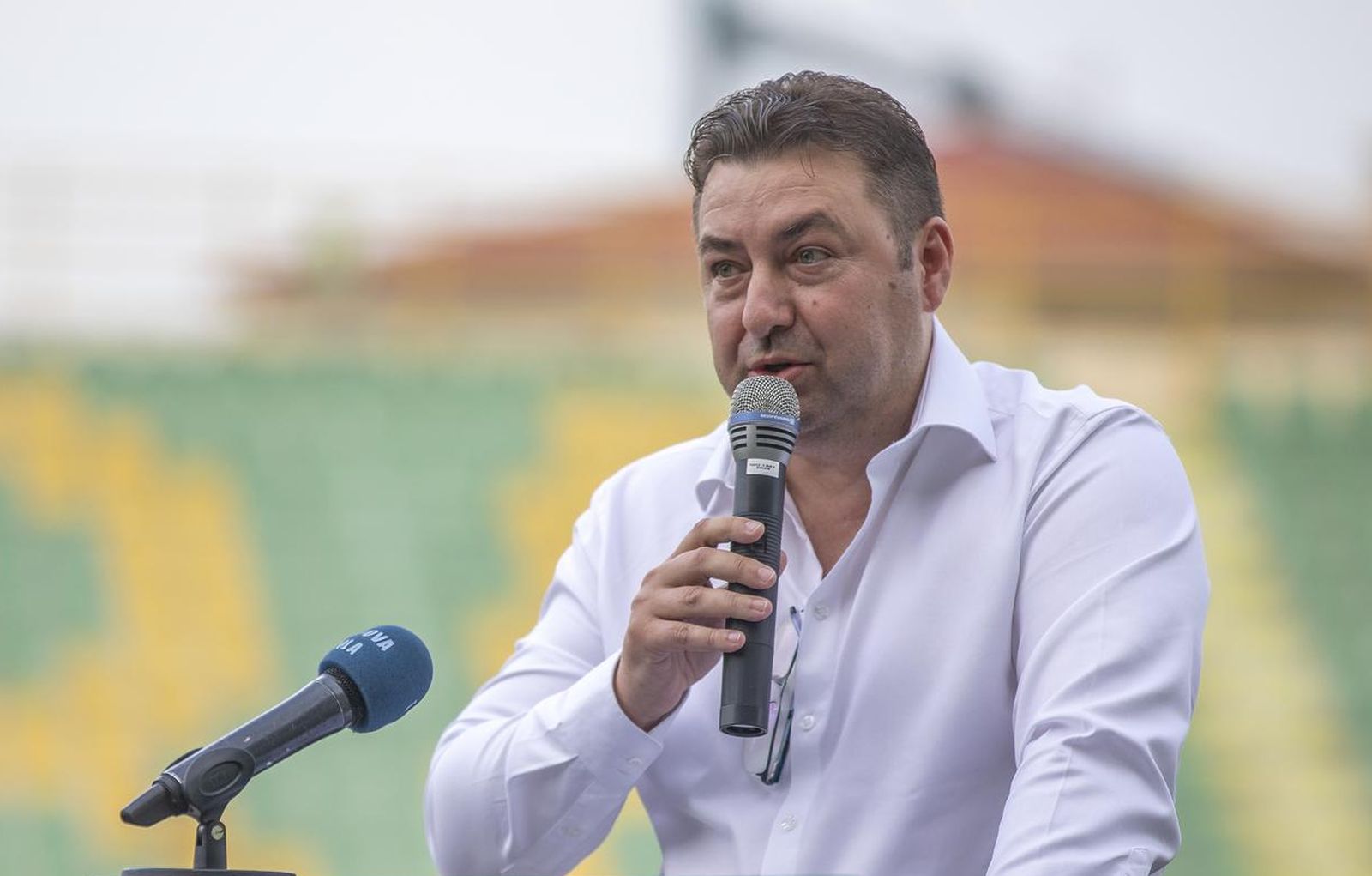 28.06.2022., Pula - Na stadionu Aldo Drosina odrzala se  komemoracija za legendu Istre 1961 i pulskog nogometa, Branka Bubica Bubu. Neven Sprajcer Photo: Srecko Niketic/PIXSELL