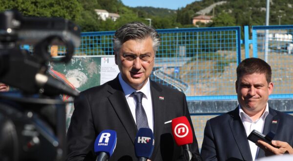 29.05.2025., Rijeka - Predsjednik Vlade RH Andrej Plenkovic i ministar Oleg Butkovic obisli vijadukt na cvoru Orehovica na autocesti A6. Photo: Goran Kovacic/PIXSELL