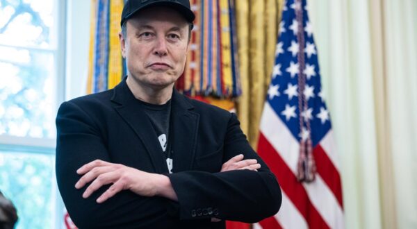 Elon Musk, Chief Executive Officer, Tesla, SpaceX and X (previously known as Twitter) and Administrator, Department of Government Efficiency (DOGE), listens as he and United States President Donald J Trump, as they participate in a Press Conference with  in the Oval Office of the White House in Washington, DC, US,, May 30, 2025. 
Credit: Francis Chung / Pool via CNP/AdMedia Photo: CNP/AdMedia/NEWSCOM