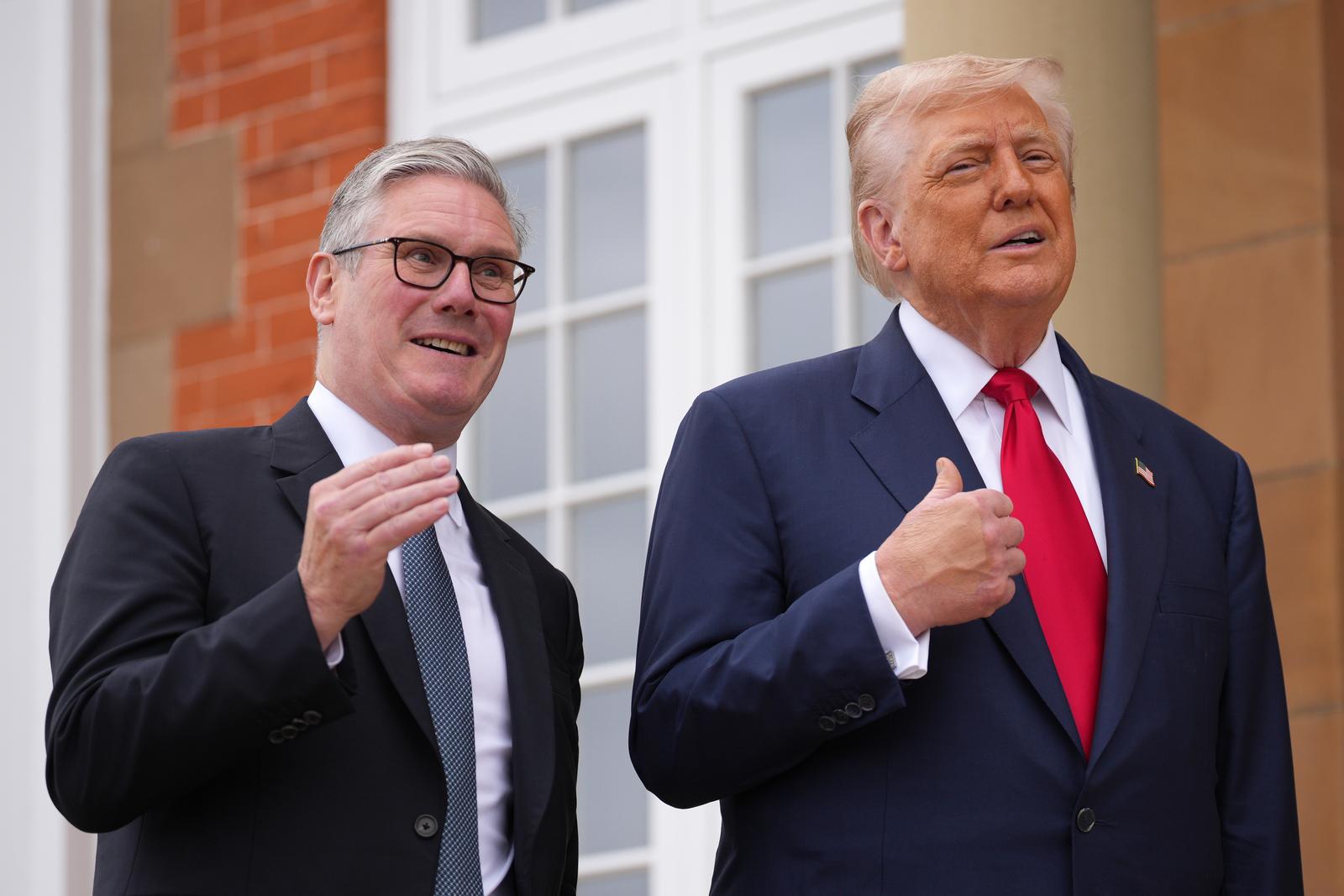 Keir Starmer  i Donald Trump 