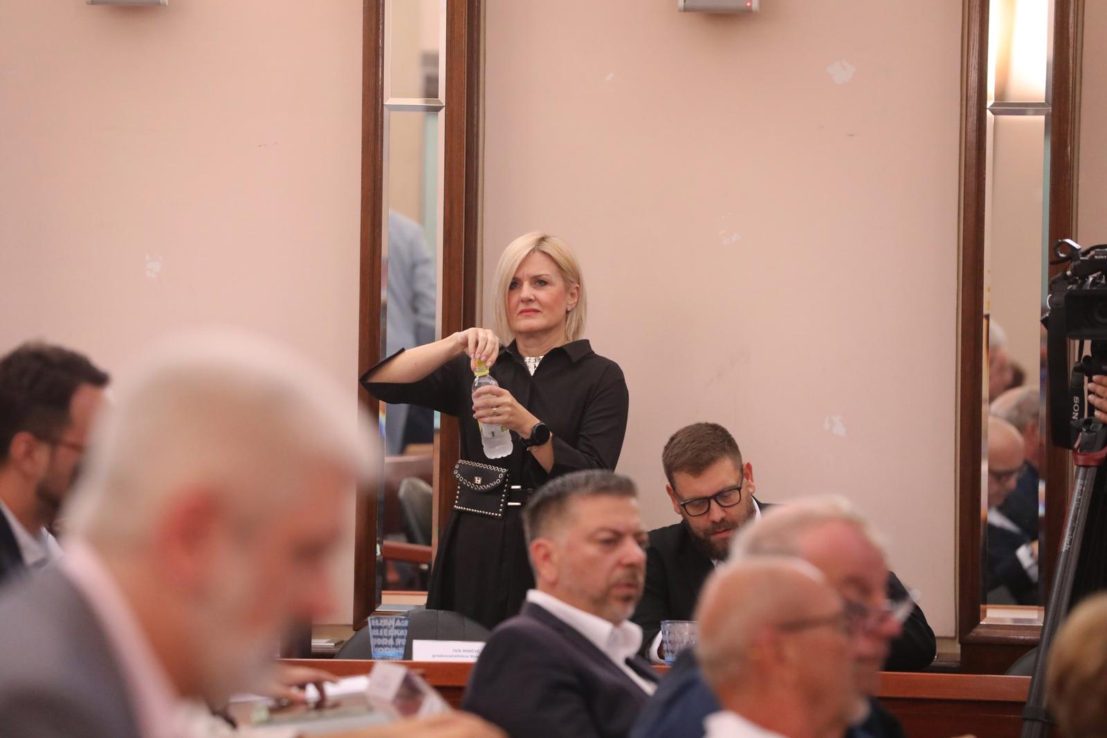 21.07.2025., Rijeka - Neuspio pokusaj izbora predsjednika Gradskog vijeca Rijeke. Kandisati Robert Kurelic i Ana Troselj nisu dobili potrebnu vecinu glasova. Photo: Goran Kovacic/PIXSELL