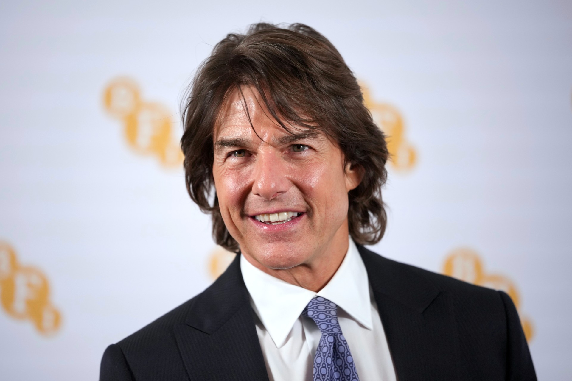 Tom Cruise, US actor and film producer arrives to attend the British Film Institute (BFI) Fellowship Award ceremony in London, Monday, May 12, 2025.(AP Photo/Kin Cheung) Britain BFI Award