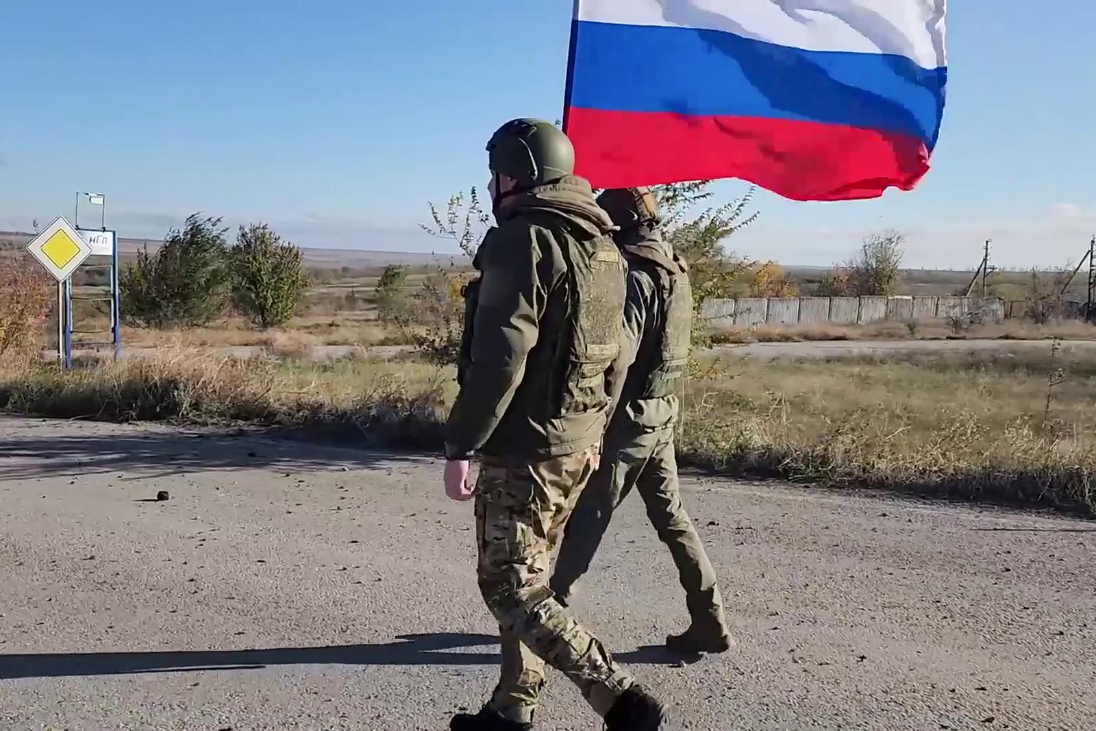 RUSSIA, ZAPOROZHYE REGION - NOVEMBER 5, 2024: Russian servicemen ensure a safe regular rotation of International Atomic Energy Agency (IAEA) observers at the Zaporozhye Nuclear Power Plant (ZNPP). Video screen grab. Best quality available. Russian Defence Ministry/TASS/Sipa USA Photo: Tass/SIPA USA