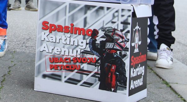 Zagreb, 270325. 
Cirilometodska ulica 5.
Peticija za spasavanje Karting arene Zagreb.
Foto: Josip Bandic / CROPIX