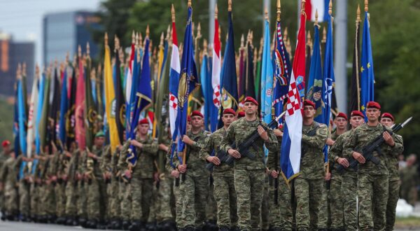29.07.2025., Zagreb - Svecani mimohod povodom 30. obljetnice VRO Oluja. Generalna proba.  Photo: Goran Stanzl/PIXSELL