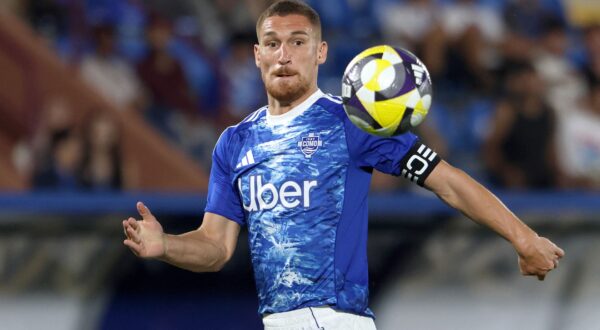 ALESSANDRO GABRIELLONI, Como, Como Cup, Friendly match, 2025-26, Como vs Al Ahli 3-1, 23-07-2025, Azione, Action, Single shot COMO CUP 2025-26 - AMICHEVOLE COMO-AL AHLI 3-1