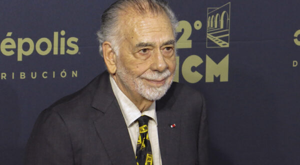 FILE - Francis Ford Coppola arrives at an event during the Morelia Film Festival, Oct. 22, 2024, in Morelia, Mexico. (AP Photo/Berenice Bautista, File)