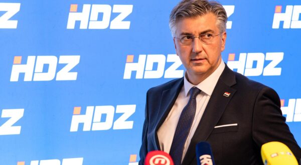 14.07.2025., GO HDZ-a, Gunduliceva 21a/I, Zagreb - Andrej Plenkovic daje izjavu za medije. Photo: Luka Antunac/PIXSELL