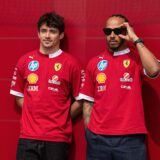 12.06.2025, xrarjax, Motorsport FIA Formel 1, Großer Preis von Kanada v.l. Charles Leclerc Ferrari Startnummer 16 Lewis Hamilton Ferrari Startnummer 44 FIA REGULATIONS PROHIBIT ANY USE OF PHOTOGRAPHS as IMAGE SEQUENCES and/or QUASI-VIDEO Montreal *** 12 06 2025, xrarjax, Motorsport FIA Formula 1, Canadian Grand Prix v l Charles Leclerc Ferrari starting number 16 Lewis Hamilton Ferrari starting number 44 FIA REGULATIONS PROHIBIT ANY USE OF PHOTOGRAPHS as IMAGE SEQUENCES and or QUASI VIDEO Montreal Photo: IMAGO/Jerry Andre/IMAGOSPORT