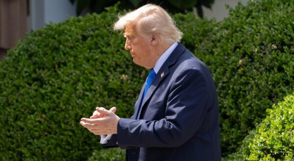 (250519) -- WASHINGTON, May 19, 2025 (Xinhua) -- U.S. President Donald Trump leaves after a bill signing ceremony of the Take It Down Act at the White House in Washington, D.C., the United States, on May 19, 2025. U.S. President Donald Trump said his telephone conversation Monday morning with his Russian counterpart Vladimir Putin "went very well." (Xinhua/Hu Yousong) Photo: Hu Yousong/XINHUA