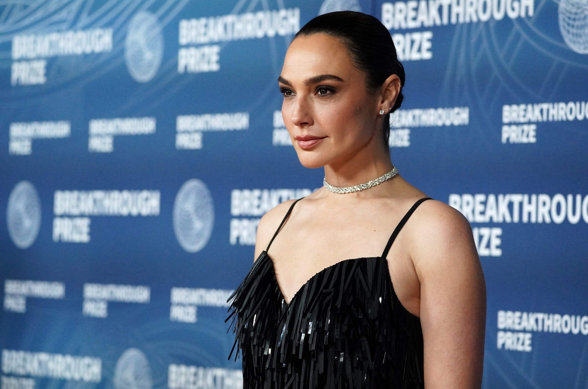 Gal Gadot arrives at the 11th Breakthrough Prize Ceremony on Saturday, April 5, 2025, in Los Angeles. (Photo by Jordan Strauss/Invision/AP) 2025 Breakthrough Prize Ceremony