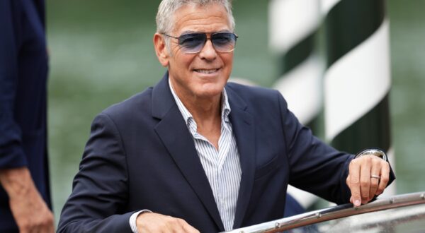 George Clooney arrives at the 82nd edition of the Venice Film Festival in Venice, Italy, on Wednesday, Aug. 27, 2025. (Photo by Scott A Garfitt/Invision/AP) Italy Venice Film Festival Arrivals