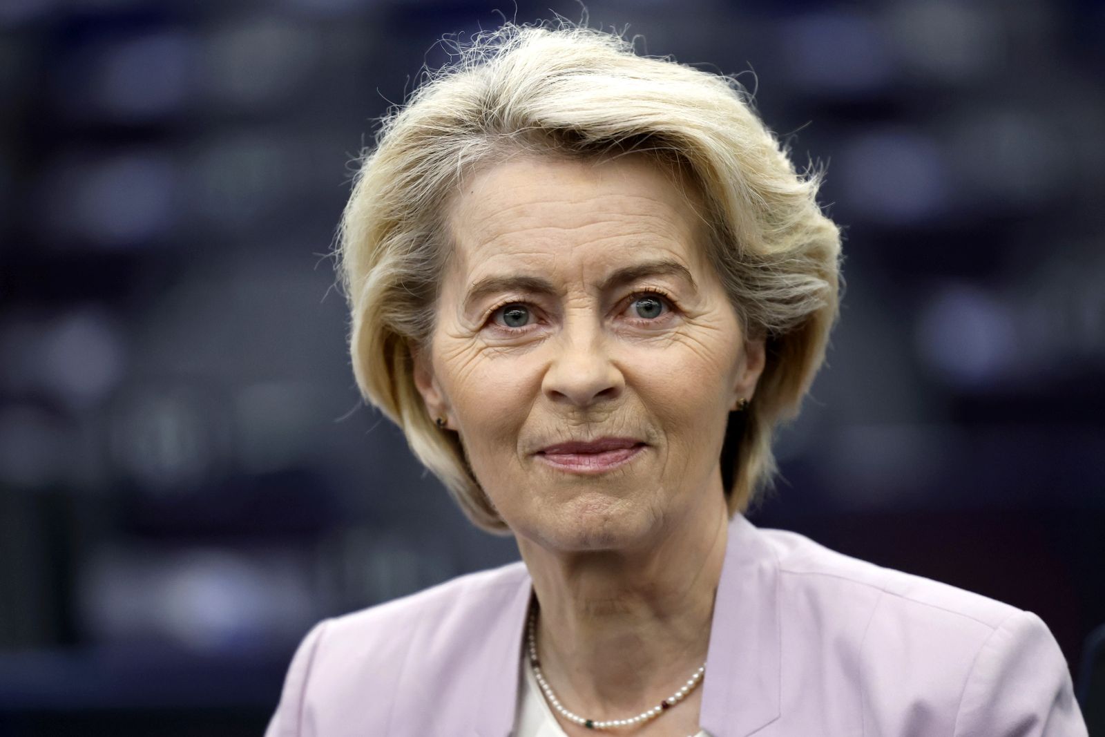 epa12225995 European Commission President Ursula von der Leyen attends the conclusions of the European Council meeting of 26 June 2025, during a session of the European Parliament in Strasbourg, France, 09 July 2025.  EPA/GUILLAUME HORCAJUELO