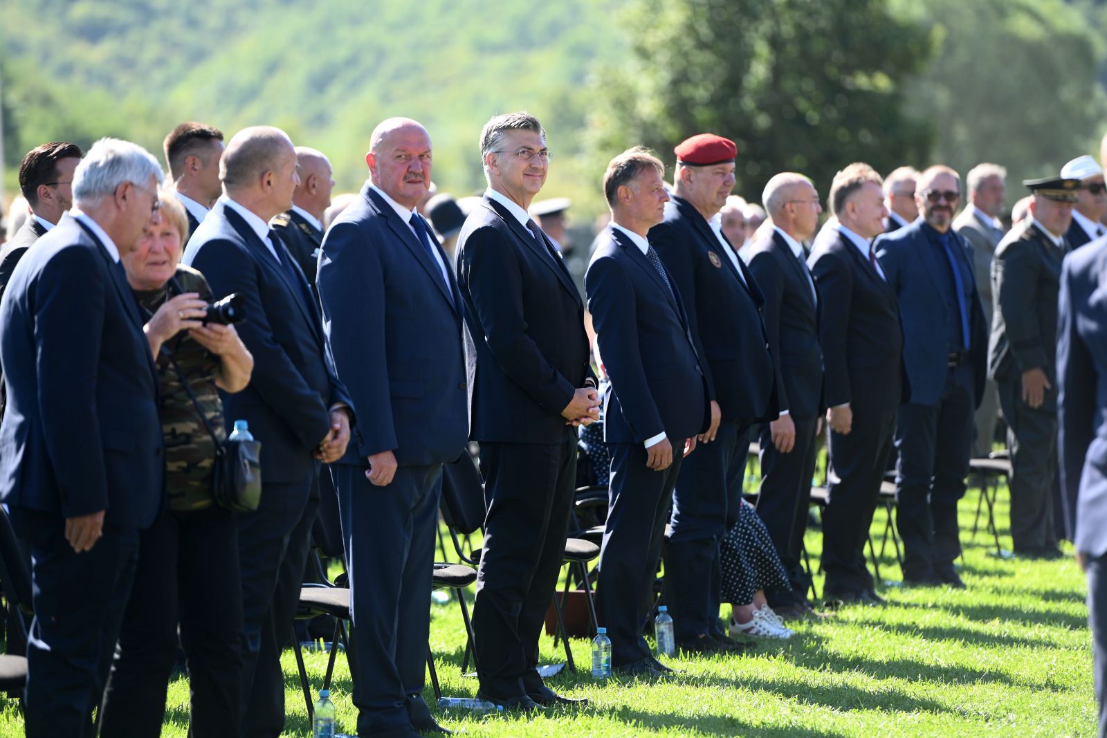 Knin, 05.08.2025. - Obilježavanje Dana pobjede i domovinske zahvalnosti, Dana hrvatskih branitelja i 30. obljetnice Vojno-redarstvene operacije "Oluja". foto HINA/ Mario STRMOTIĆ/ ms